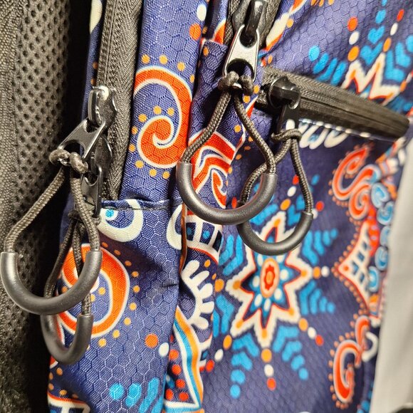 Vibedration Hydration Backpack w/o bladder - Red, White, Blue pattern - used main image 9